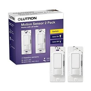 A New Deal Is Posted On The Frontpage At Slickdeals - 2-Pack Lutron Maestro 2-Amp/Single-Pole Motion Sensor Switches (White) $34.95 + Free Shipping