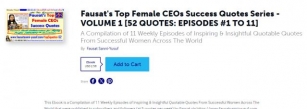 52 QUOTES EBOOK | Fausat’s Top Female CEOs Success Quotes Series | Compilation Of EPISODES #1 TO 11