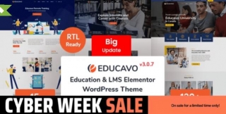 Educavo V3.0.9 Free – Online Courses & Education WordPress Theme (Gpl License)