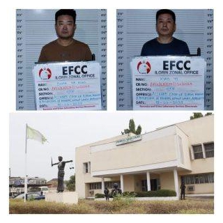 EFCC Arraigns Two Chinese For Alleged Illegal Mining In Ilorin