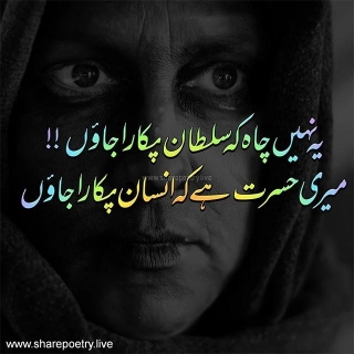 Insan Urdu Poetry Image - Ya Nahi Chah Ke Sultan Pukara Jaan