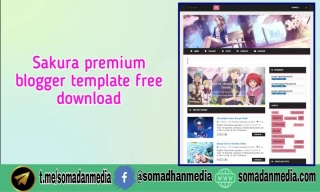 Sakura Premium Blogger Template Free Download