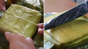 Should You Cut Bánh Chưng With A String Or A Knife?