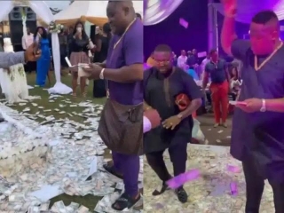 Nigerians Dig Out Old Videos Of Cubana Chief Priest Spraying Naira Notes