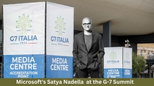 Microsoft’s Satya Nadella And BlackRock’s Larry Fink Lead Tech Titans At The G-7 Summit In Italy To Support Meloni’s Development Initiative
