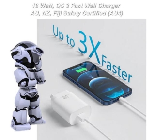 New Tech Product:  18 Watt, QC3 Fast Wall Charger For Phones - AU4, VipFan, Dr Mobiles Limited, Takauna, Auckland, IPhone, IPad Repair 2024
