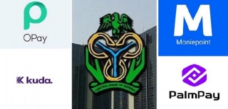 BREAKING: CBN Directs OPay, Palmpay, Kuda Bank And Moniepoint To Stop Onboarding New Customers