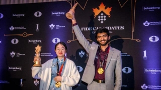 Gukesh Receives Gold Medal, Trophy For Winning Candidates Tourney In Canada