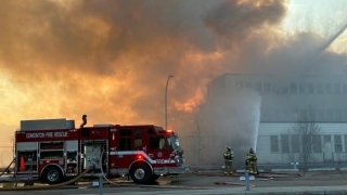 Massive Fire Destroys WW II-era Hangar In Edmonton | CBC News