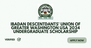 Ibadan Descendants' Union Of Greater Washington USA 2024 Undergraduate Scholarship