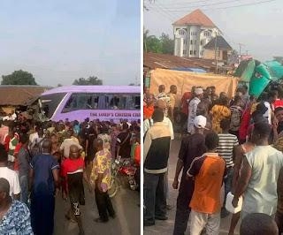 Tragic News: Lord Chosen Church Bus Crash In Imo State