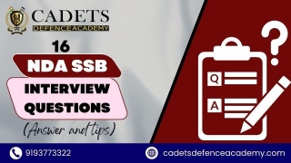 16 NDA SSB Interview Questions (Answer And Tips)