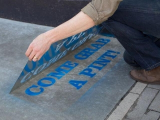 Unveiling Sidewalk Stencils: Your Go-To For Eye-Catching Marketin