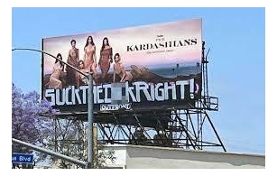 The Kardashians' Billboard In L.A. Defaced With Crude Graffiti
