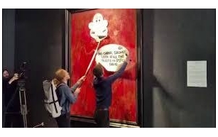 Activists Vandalize Portrait of King Charles III at London Gallery