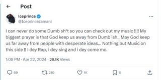 Ice Prince Reveals One Thing He Will Never Do To Promote His Music