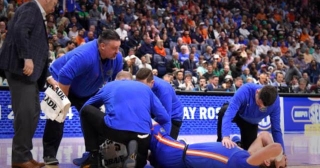 Florida Auburn Micah Handlogten Suffers Nasty Injury In Opening Minutes Of SEC Championship