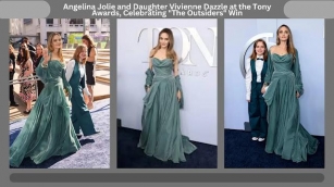 Angelina Jolie And Daughter Vivienne Dazzle At The Tony Awards, Celebrating -The Outsiders Win