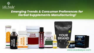 Trends In The Herbal Supplements Industry For Third-Party Manufacturing!