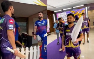 [Watch] Rinku Singh Finally Persuades Virat Kohli; Gets Another Bat From The Legend