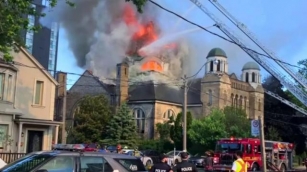 Toronto Church Fire Destroys Historic Landmark And Rare Paintings