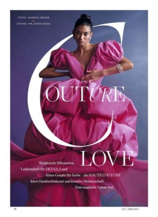 ELLE Germany ?Couture Love? With Beauty Support From OLIVIER LEBRUN & THOMAS LORENZ C/o Les ARTISTS By Josef Stockinger