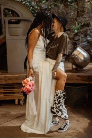LGBTQ+ Wedding With Western Charm At Rockaway Park