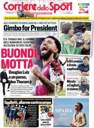 Papers Di Oggi: Douglas Luiz Pronto Per La Juventus, Il Centrocampo Italiano Preoccupato Per EURO 2024