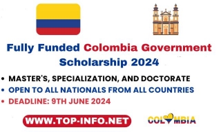 Fully Funded Colombia Government Scholarship 2024