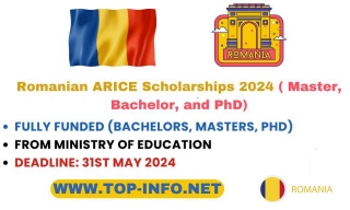 Romanian ARICE Scholarships 2024 ( Master, Bachelor, And PhD)