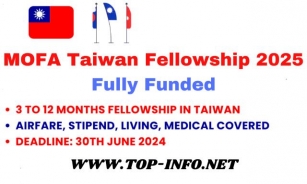 MOFA Taiwan Fellowship 2025 Fully Funded