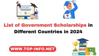 List Of Government Scholarships In Different Countries In 2024