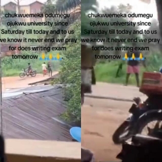 At Least One Dead, Several Injured As Cultists Clash In Chukwuemeka Odumegwu Ojukuwu University In Horrific Scenes That Look Like A Movie (video)