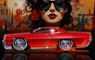 Fireball LINCOLN CONTINENTAL SKETCH is a Latin Masterpiece