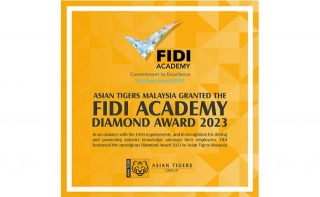 Asian Tigers Malaysia Granted FIDI Academy Diamond Award