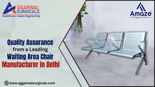 Quality Assurance From A Leading Waiting Area Chair Manufacturer In Delhi