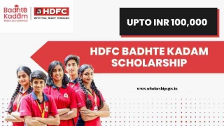 HDFC Badhte Kadam Scholarship 2024: Features, Benefits, Objectives, Check Eligibility And Online Application