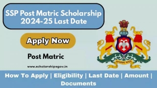SSP Post Matric Scholarship 2024-25 Last Date: Online Apply, Document, Benefits & Eligibility