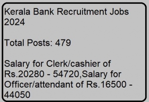 Kerala Bank Recruitment Jobs 2024
