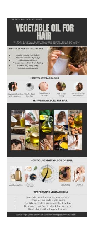 Is Vegetable Oil Good For Hair? A Detailed Guide In 2024