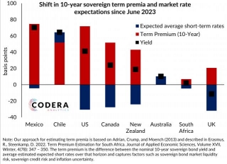 Term Premia And 10-year Yield Shifts For Selected Sovereigns