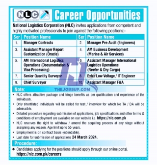 National Logistics Corporation Career Opportunity March 2024