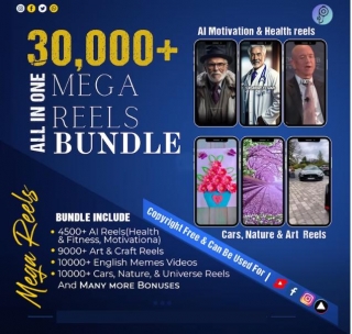 30000+ Mega Reels Bundle & Post