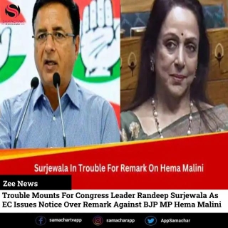 Trouble Mounts For Congress Leader Randeep Surjewala As EC Issues Notice Over Remark Against BJP MP Hema Malini