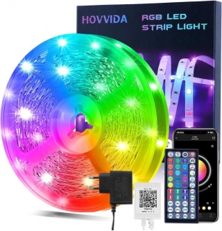 Strip LED De 15m Fita RGB Bluetooth