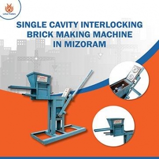 Interlocking Single Cavity Brick Making Machine In Mizoram