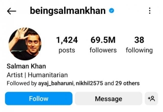 How Many Followers Of Salman Khan On Instagram