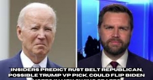 Insiders Predict Rust Belt Republican, Possible Trump VP Pick, Could Flip Biden Votes In Key Swing States