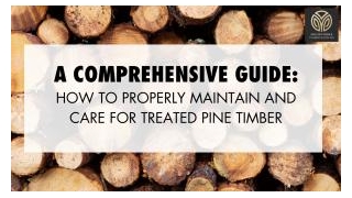 A Comprehensive Guide: How To Properly Maintain And Care For Treated Pine Timber
