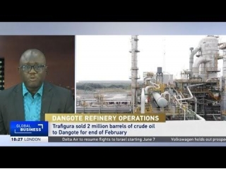 Video - Dangote Refinery In Nigeria To Import Crude From U.S.